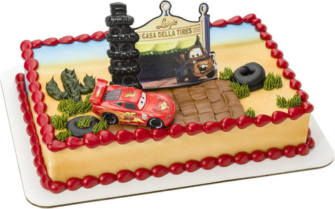 Disney Cars Lightning McQueen Radiator Springs Cake Topper