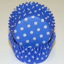 Blue with White Polka Dots Cupcake Liner Cupcake Baking Cups