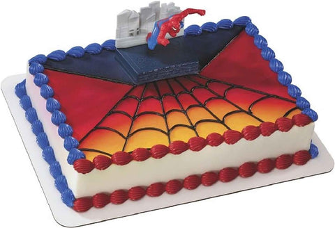 Spiderman Birthday Greeting Cake Topper
