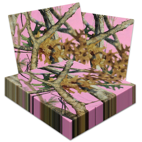 Havercamp Pink Camo Beverage Napkins