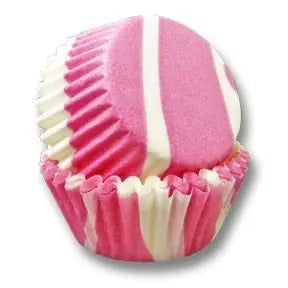 Hot Pink with White Zebra Stripes Cupcake Liner Cupcake Baking Cups