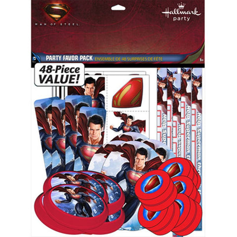 Superman Man of Steel Birthday Party Favor Pack