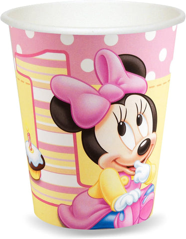 Minnie Mouse 1st Birthday Party Cups