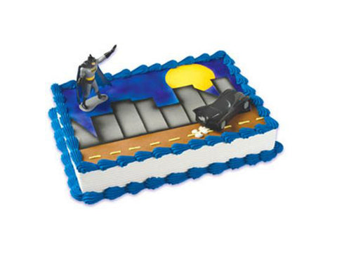 Batman and Batmobile Cake Decor Topper
