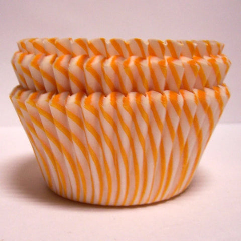 Yellow Pisa Carnival Stripe Cupcake Liner Baking Cups