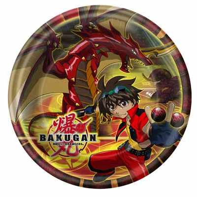 Bakugan Battle Brawlers Dinner Plates