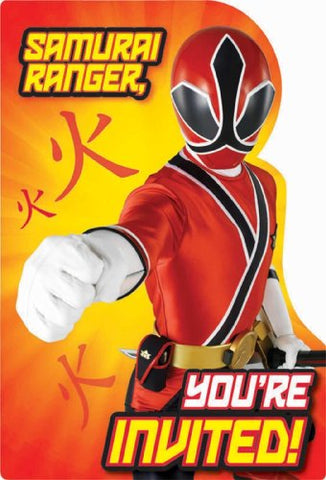 Power Rangers Samurai Invitations