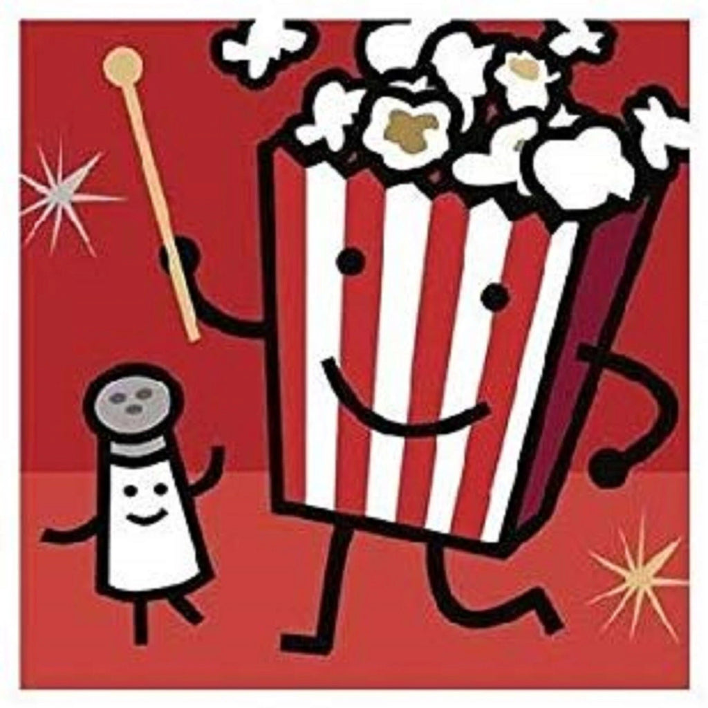 It's Showtime! Movie Night Party Beverage Napkins