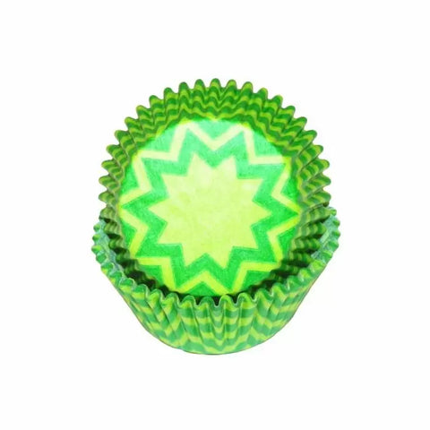 Lime Green Chevron Cupcake Liner Baking Cups