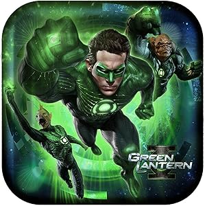 Green Lantern Square Dinner Plates
