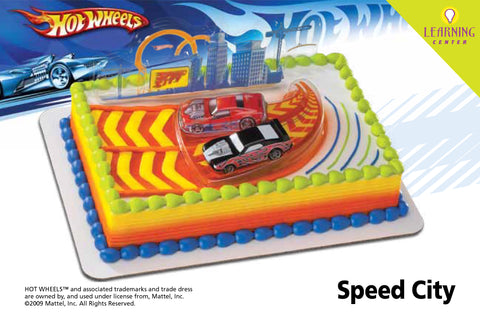 Hot Wheels Speed City Cake Topper