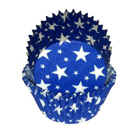 Blue with White Stars Cupcake Liner Cupcake Baking Cups