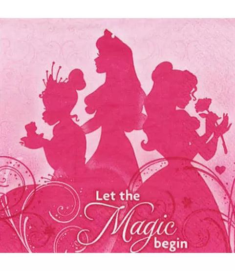 Disney Princess Sparkle & Shine Birthday Party Favor Beverage Napkins