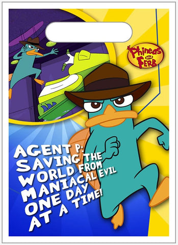 Phineas & Ferb Party Treat Sacks