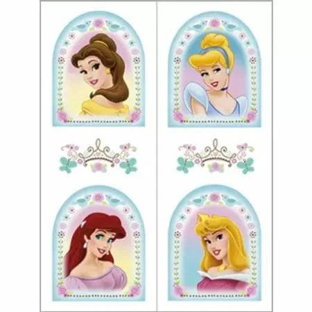 Disney Princess Fairytale Friends Birthday Party Temporary Tattoos