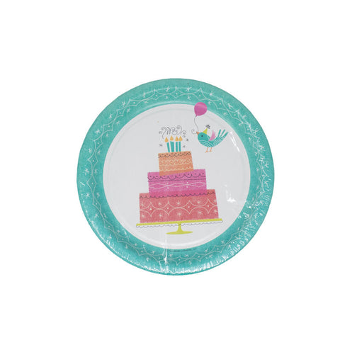 Birthday Birdies Dessert Plates