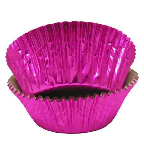 Pink Foil Cupcake Baking Cups