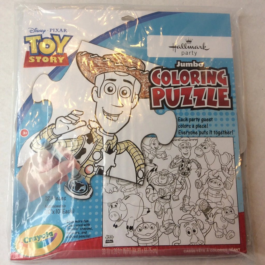 Disney Pixar Toy Story Giant Puzzle Coloring Activity