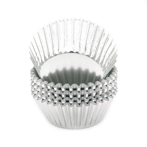 Silver Foil Cupcake Baking Cups