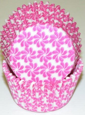 Pink Pinwheel Cupcake Liner Cupcake Baking Cups
