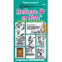 Ripley's Believe it Or Not Invisible Ink Game Book 4