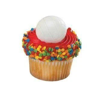 8 Volleyball Cupcake Rings