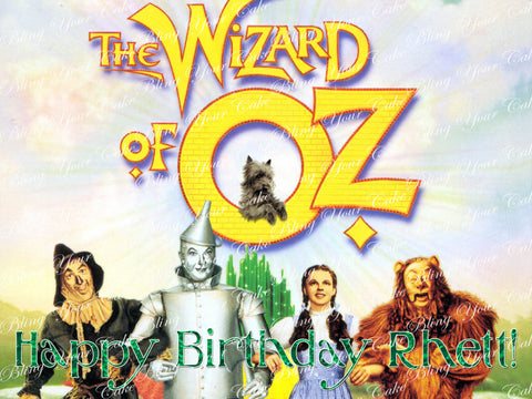 The Wizard of Oz Dorothy & Friends Edible Icing Sheet Cake Decor Topper - WOZ3
