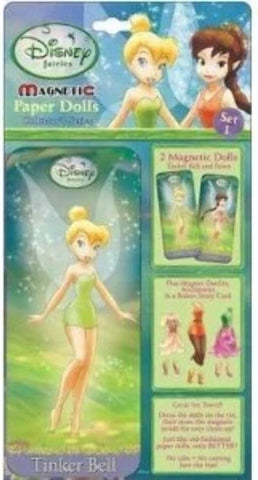 Disney Fairies Tinkerbell Magnetic Paper Dolls Mini Fun Tin - Set 1