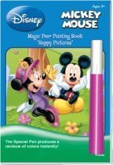 Disney Mickey Mouse Happy Pictures Magic Pen Painting Book