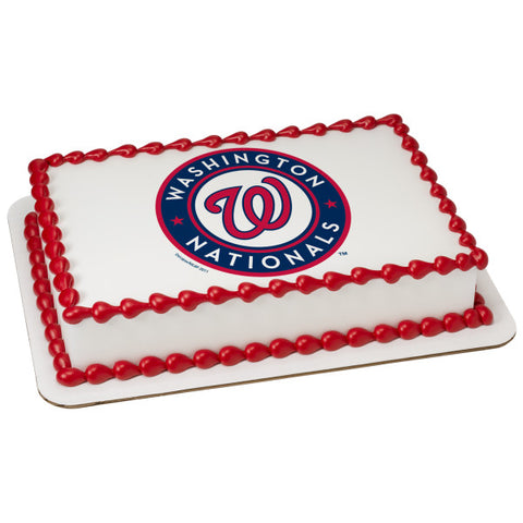 MLB Washington Nationals Edible Icing Sheet Cake Decor Topper