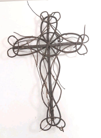 Grapevine Cross Decor