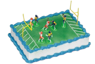 Football Cake Decor Topper Set