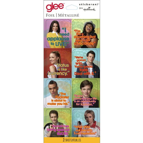 Glee Birthday Party Foil Stickers