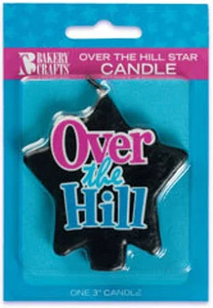 Over the Hill Star Birthday Candle