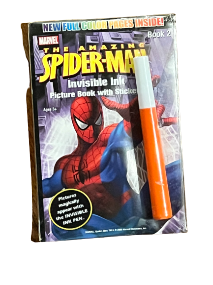 The Amazing Spiderman Invisible Ink Picture Book with Stickers