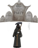 Grim Reaper and Gravestone Cake Topper