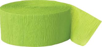 Llime Green Birthday Party Streamers