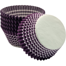Purple with White Circles Cupcake Baking Cups
