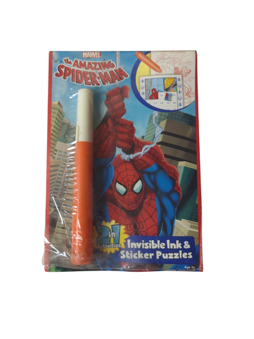 Marvel The Amazing Spider-man 2 in 1 Invisible Ink & Sticker Puzzles Book