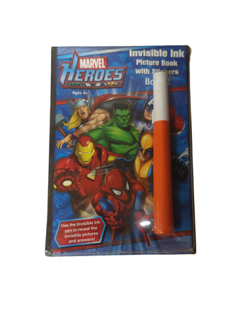Marvel Heroes Invisible Ink Picture Book 2 with Stickers