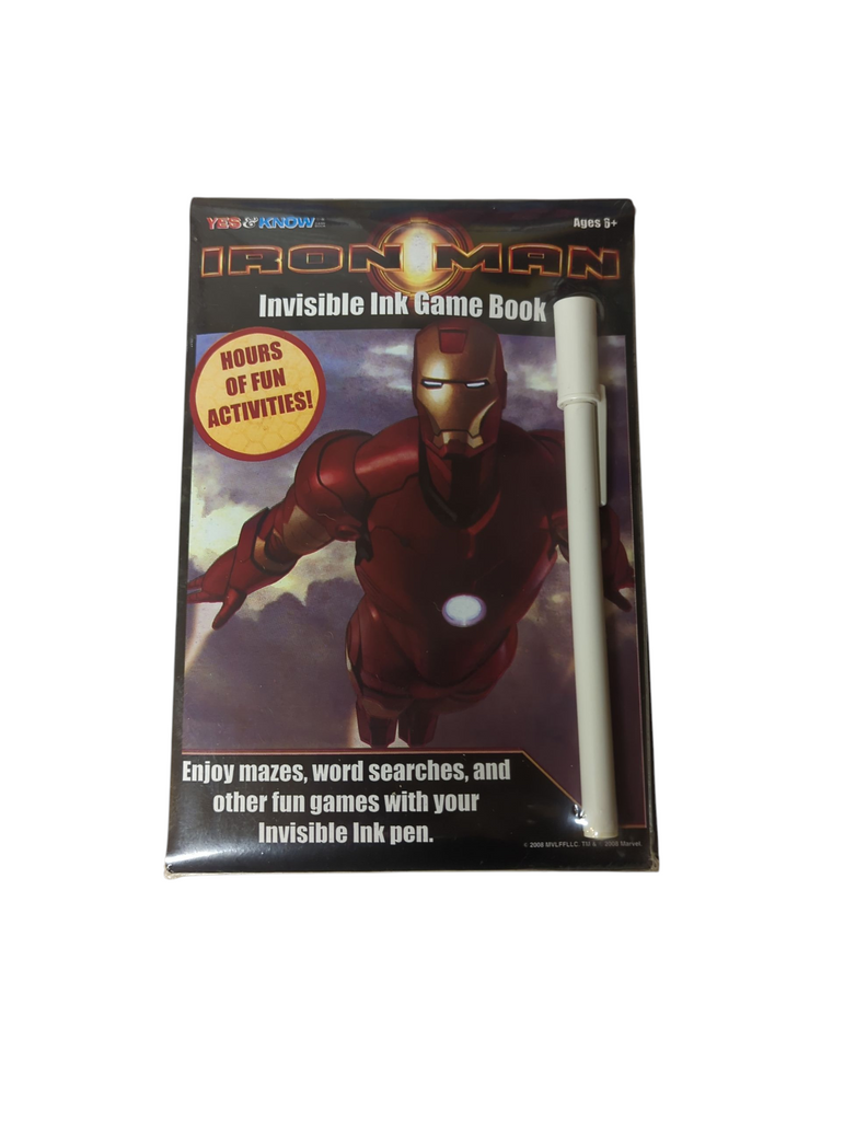 Marvel Avengers Iron Man Invisible Ink Game Book – Bling Your Cake