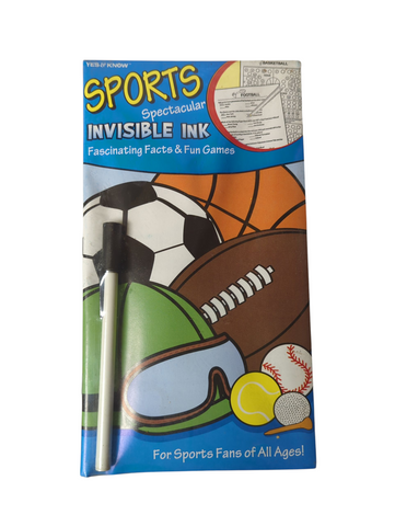 Invisible Ink Yes & Know Sports Spectacular Game Book