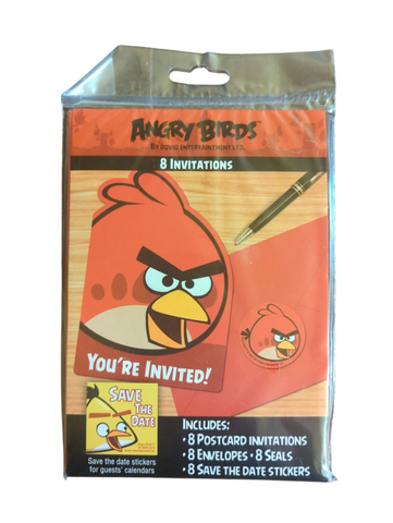 Angry Birds Birthday Party Invitations.