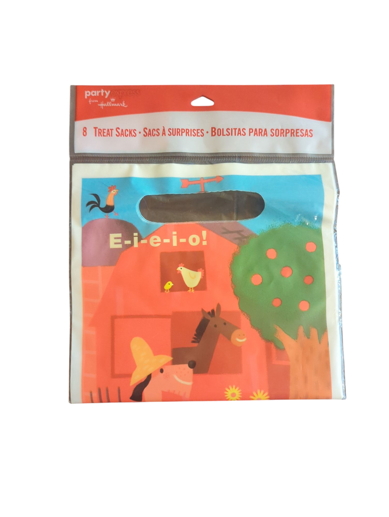 Farm Birthday Party Treat Sacks.