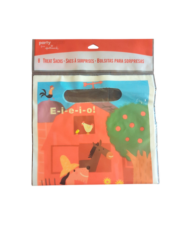 Farm Birthday Party Treat Sacks.
