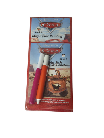 Disney Cars Invisible Ink & Magic Painting Picture Book Bundle Set