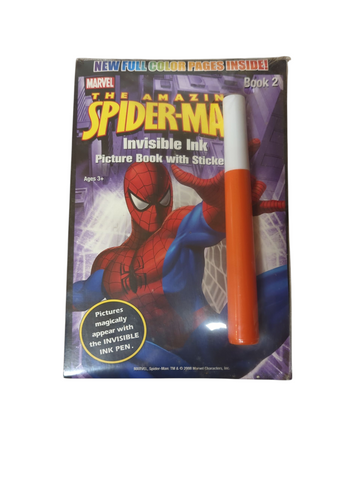 Marvel The Amazing Spider-man Invisible Ink Picture Book 2 with Stickers