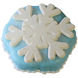 Pantastic White Plastic Snowflake Cake Pan