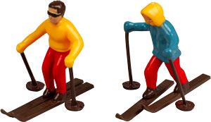 Skiers Cake Topper Set