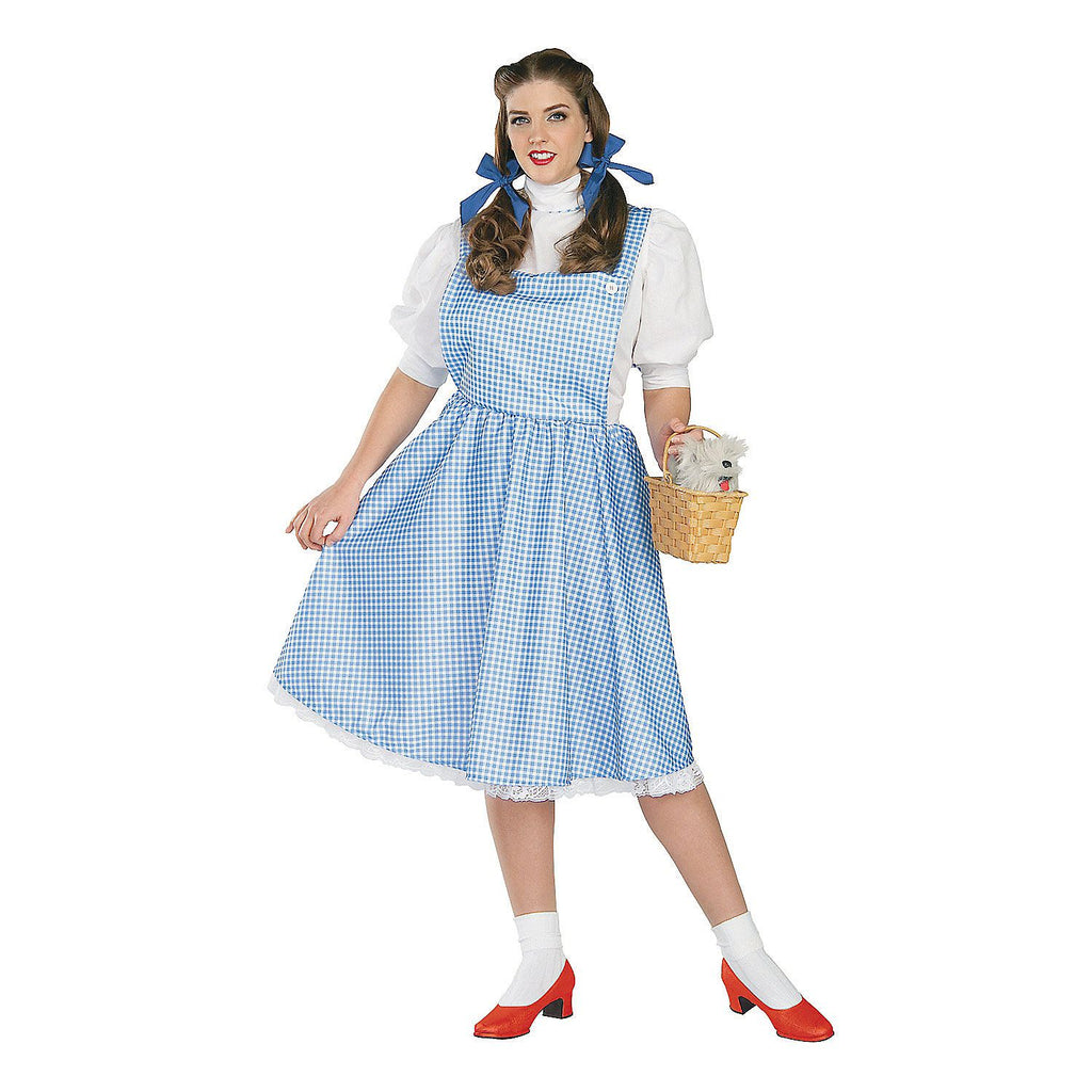 Wizard of Oz Dorothy Blue Gingham Dress Adult Plus Size Costume - Size Plus (Fits 16-22)